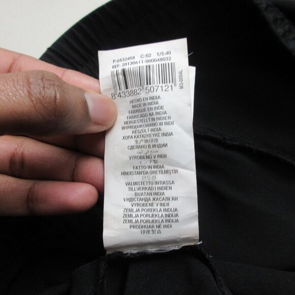 Springfield Pull on Pants Women EU 38 S Black Trousers Casual Zipped Pockets 158 - Picture 5 of 8